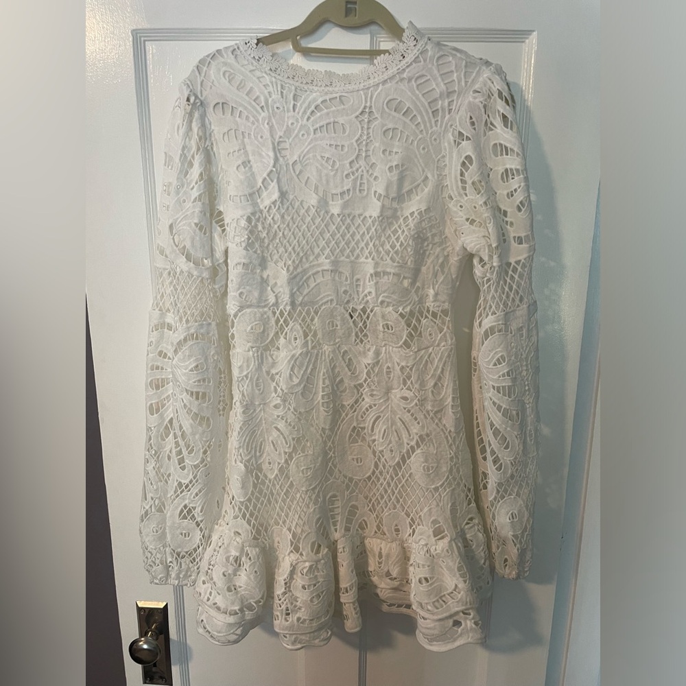 White lace dress